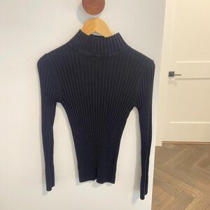 Loft ribbed mock neck turtleneck